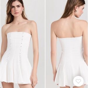 Gimaguas White Strapless Mini Dress
